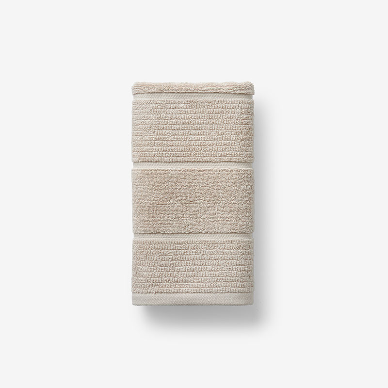 The Company Store Textured Stripe Hand Towel