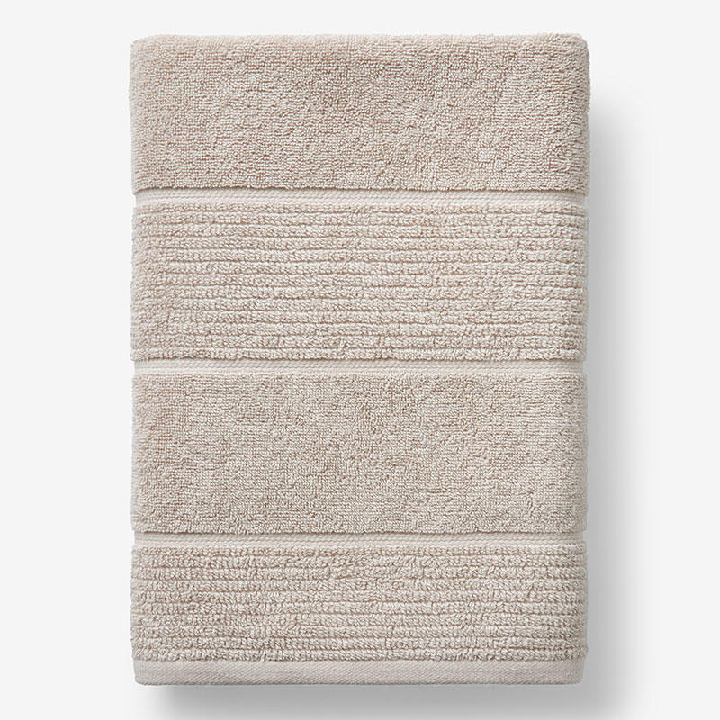 The Company Store Textured Stripe Bath Towel
