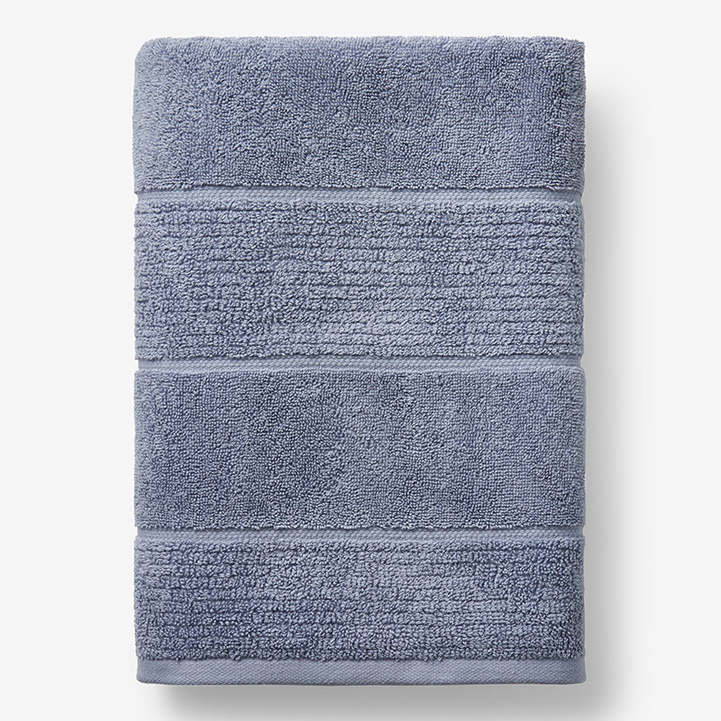 The Company Store Textured Stripe Bath Sheet