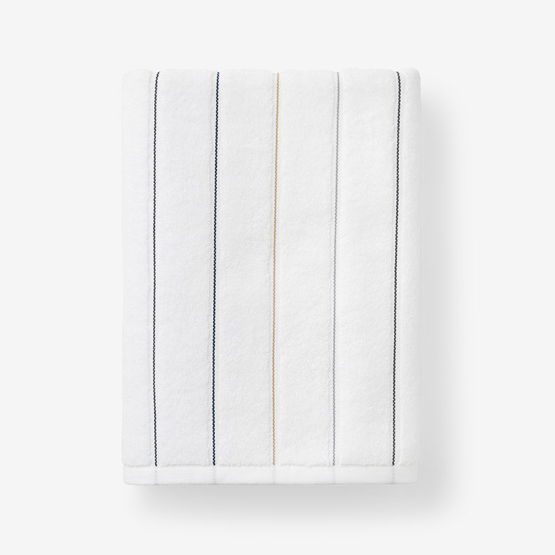 The Company Store Dash & Stripe Bath Towel