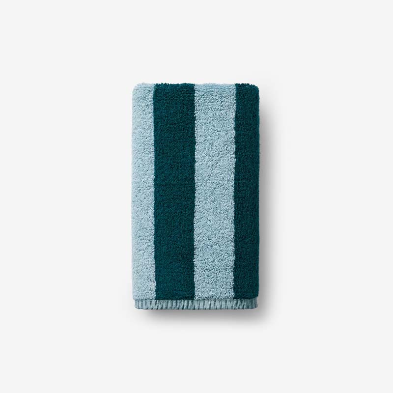 The Company Store Reversible Stripe Turkish Cotton Hand Towel