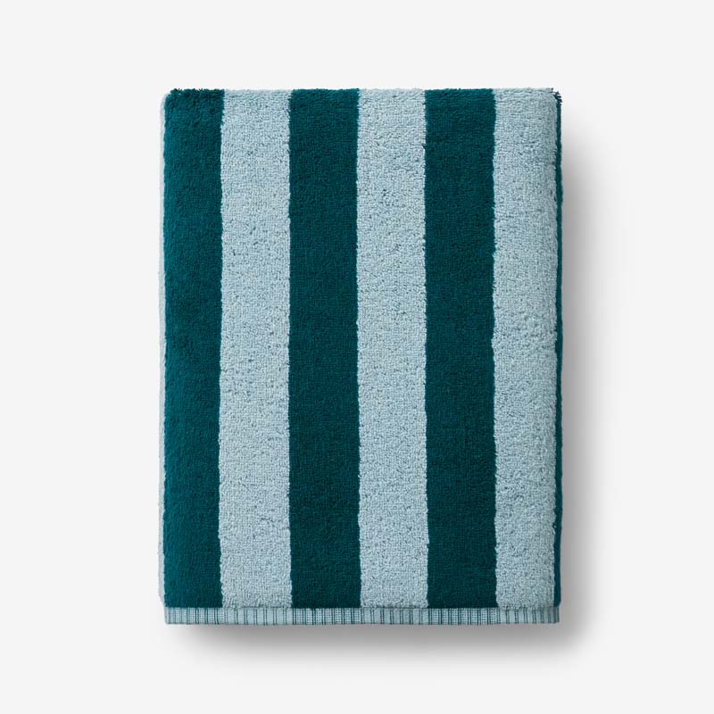 The Company Store Reversible Stripe Turkish Cotton Bath Towel