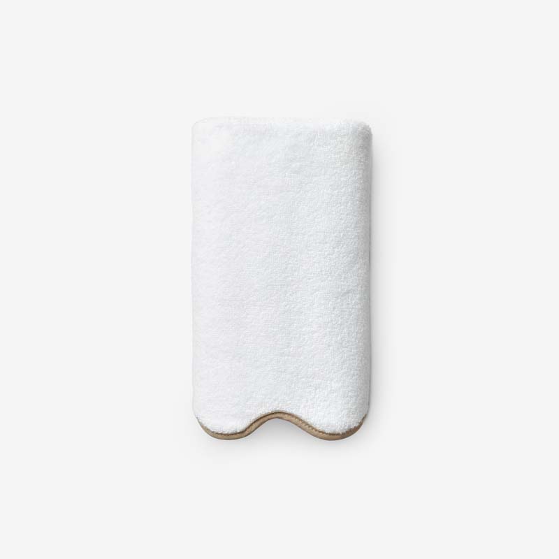 The Company Store Scalloped Edge Hand Towel In White