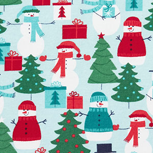 Family Flannel Womens Nightshirt - Holiday Snowman, XXL