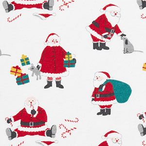 Family Flannel Womens Nightshirt - Santa & Mrs Claus, XXL