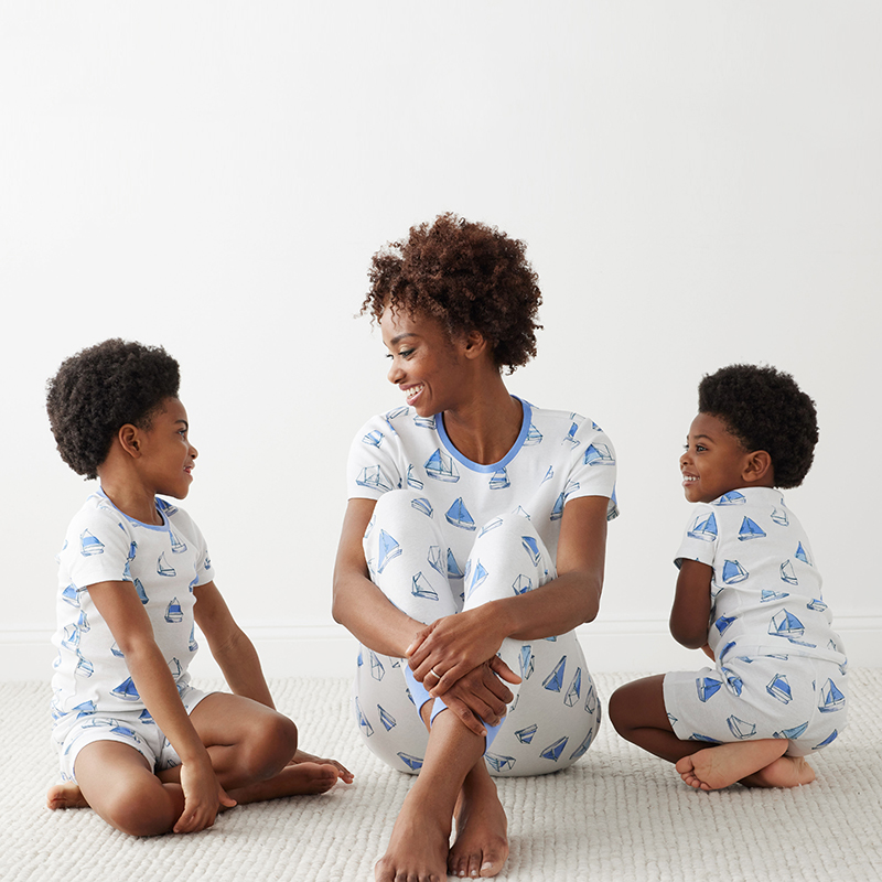 Matching Family Pajamas, Kids' Shorts Set - Sail Away, 8