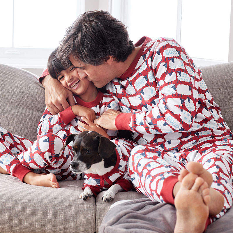 Matching Family Pajamas, Dog Pajamas - Fluffy Sheep, XXL