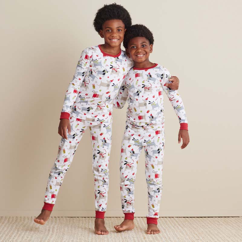 The Company Store Family Printed Peruvian Cotton Kid's Pajama Set In Multi