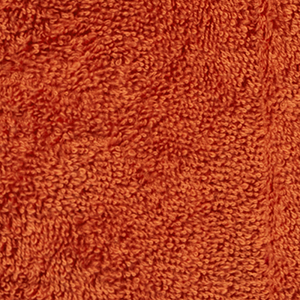 Turkish Cotton Womens Short Robe - Burnt Orange, XS
