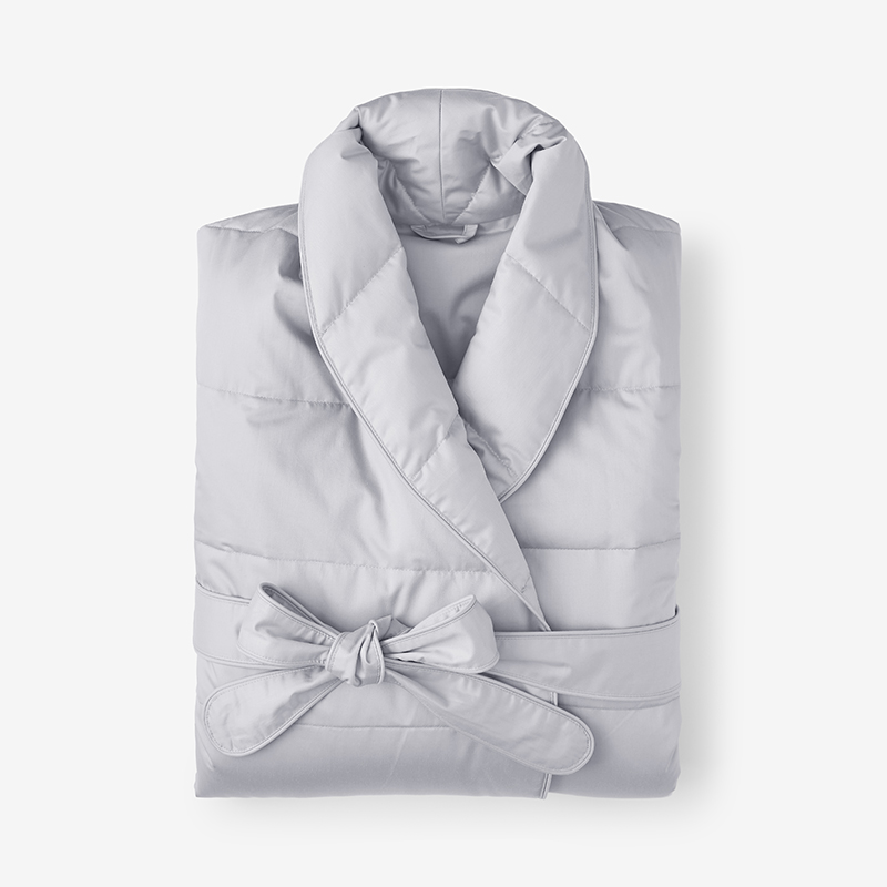 Down Robe - Silver, XXL