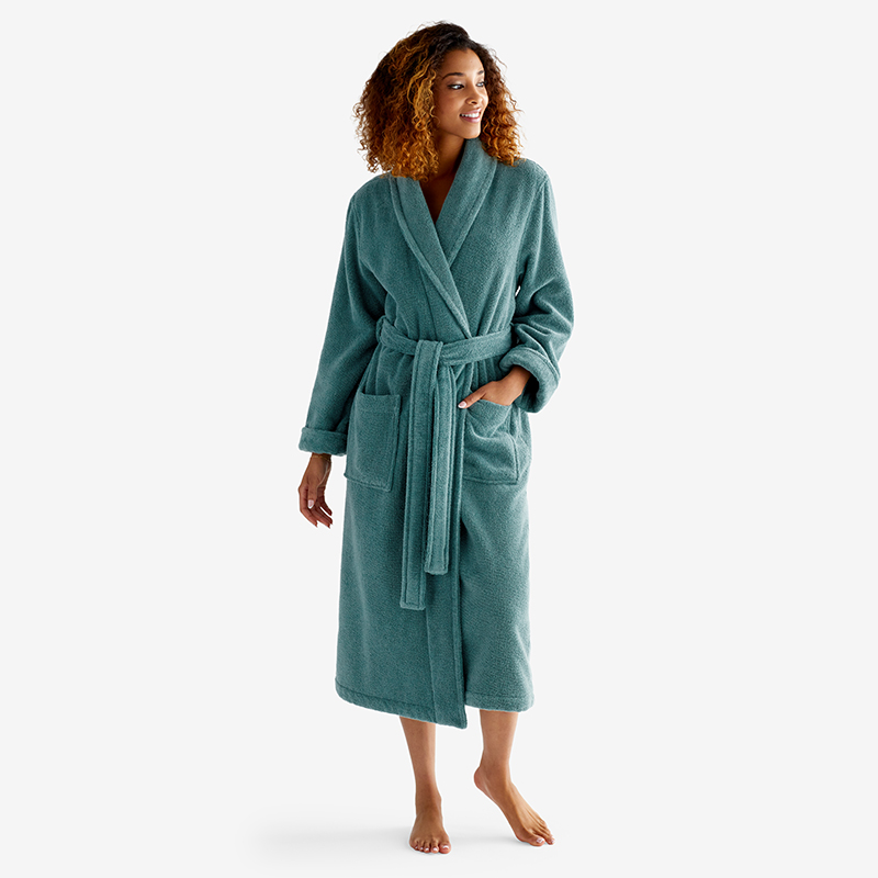 Women's Long Robe - Green Agate, M