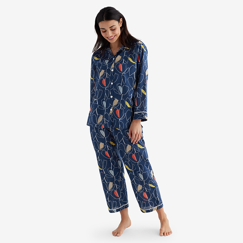 Printed Voile Women's Pajama Set