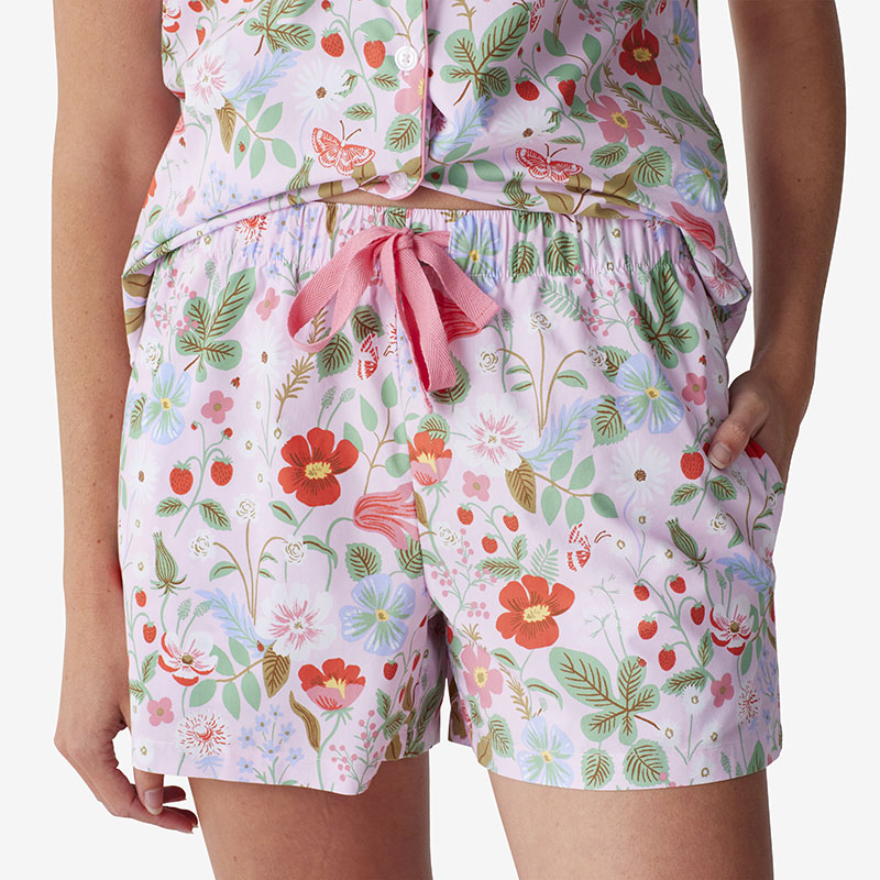 Rifle Paper Co. Poplin Women's PJ Shorts Set