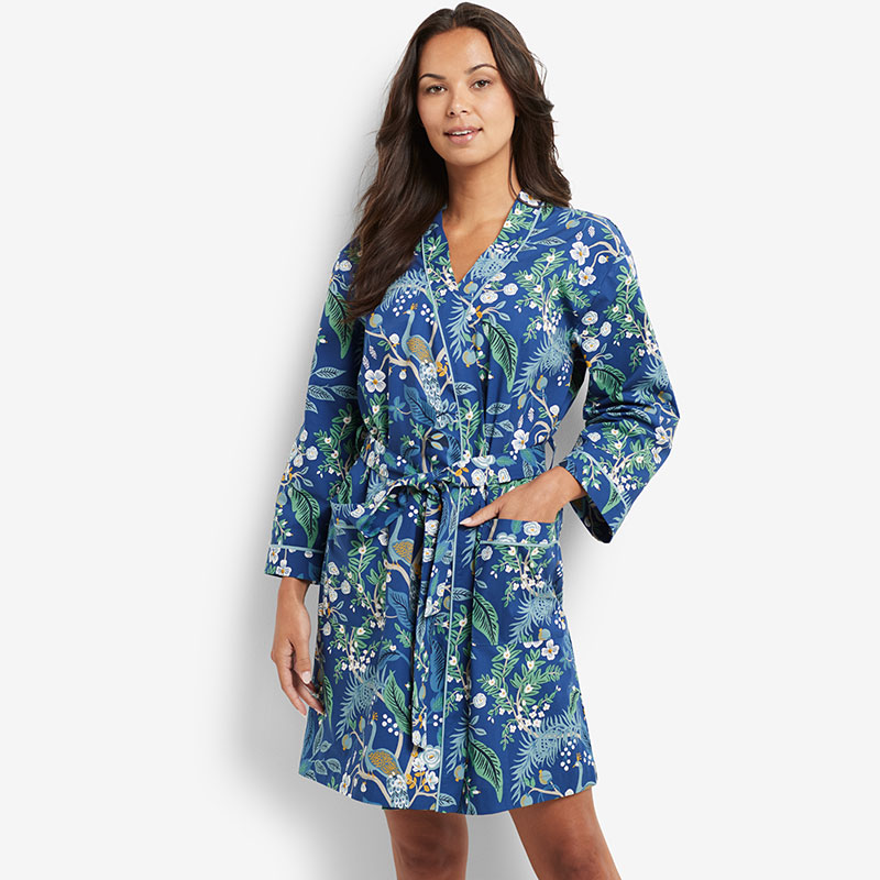 THE COMPANY STORE POPLIN WOMEN'S ROBE 