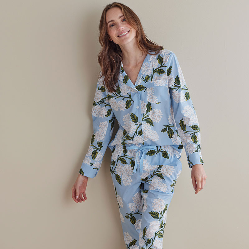 THE COMPANY STORE POPLIN WOMEN'S PAJAMA SET