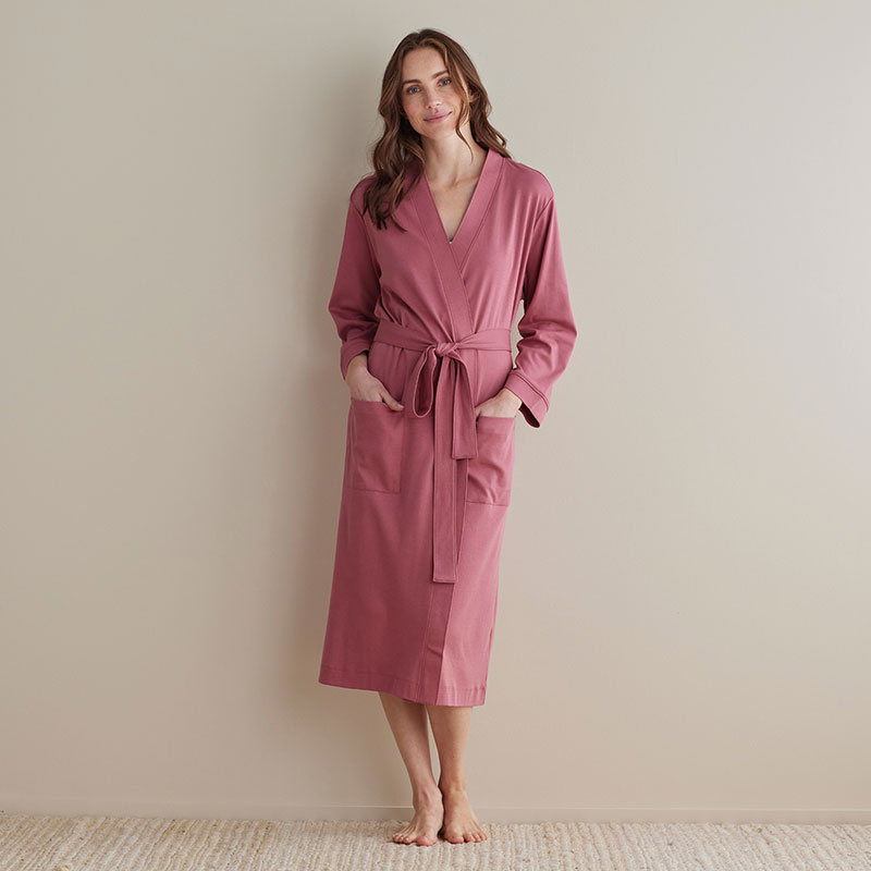 THE COMPANY STORE PIMA COTTON KIMONO ROBE