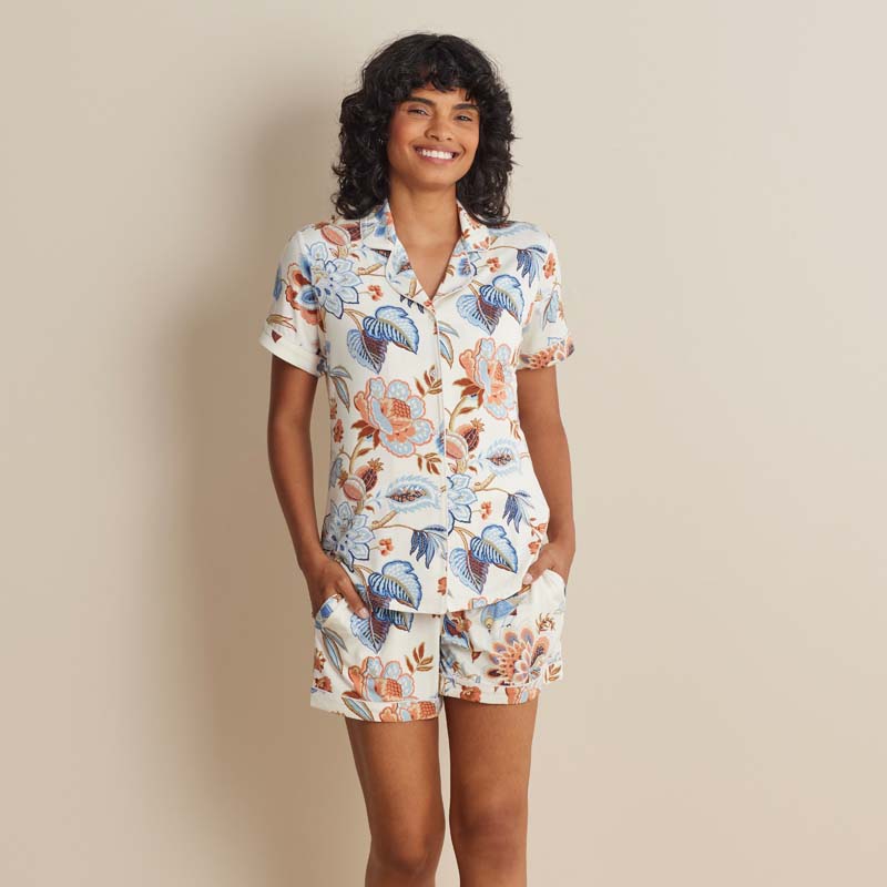 The Company Store Tencel™ Modal Jersey Knit Women's Shorts Set In Multi