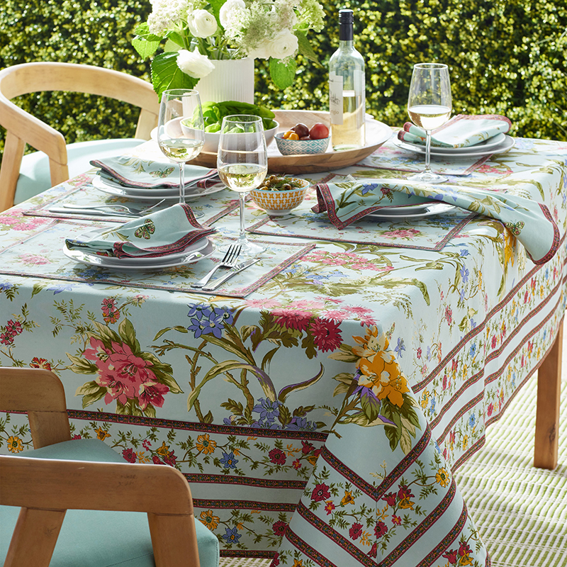 Autumn Garden Cotton Tablecloth