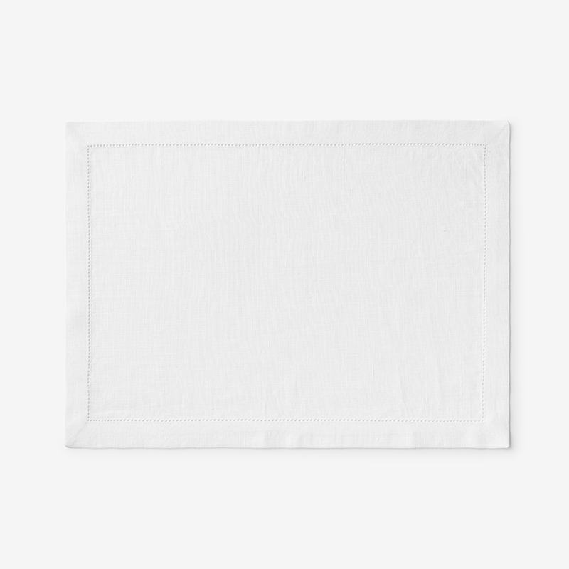 The Company Store Linen Placemat, Set Of 4 In White