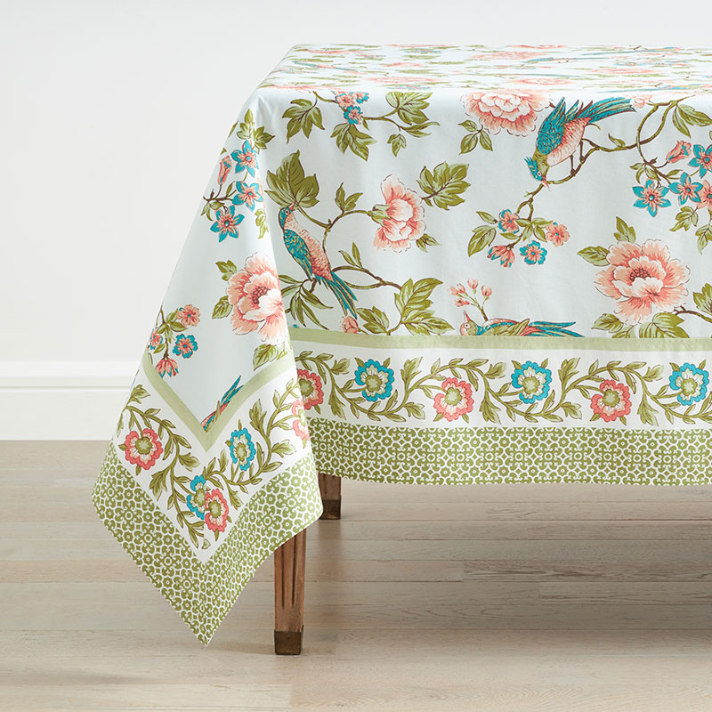 The Company Store Garden Floral Cotton Tablecloth