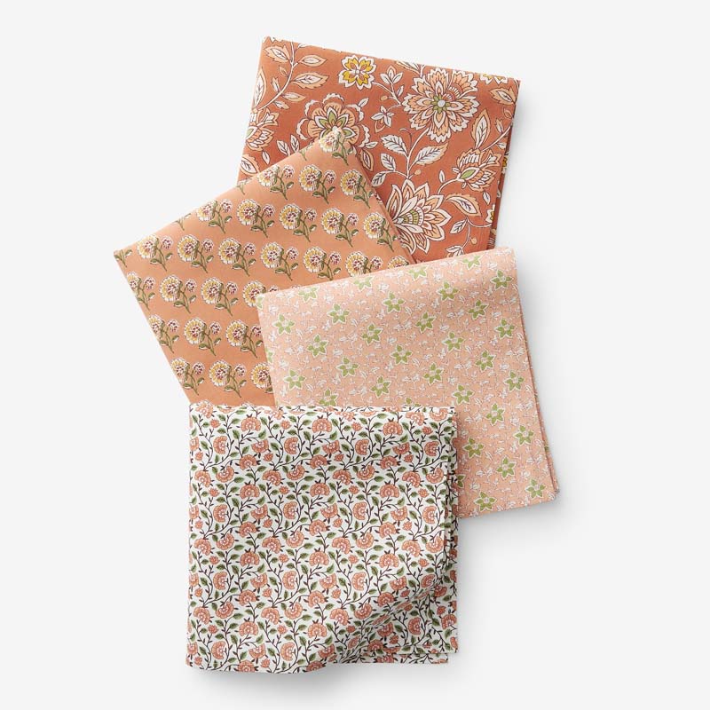 The Company Store Mix & Match Printed Cotton Napkins, Set Of 4