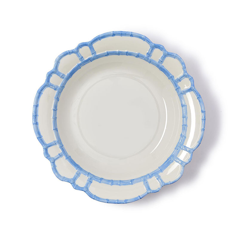 The Company Store Faux Bamboo Border Melamine Serving Bowl