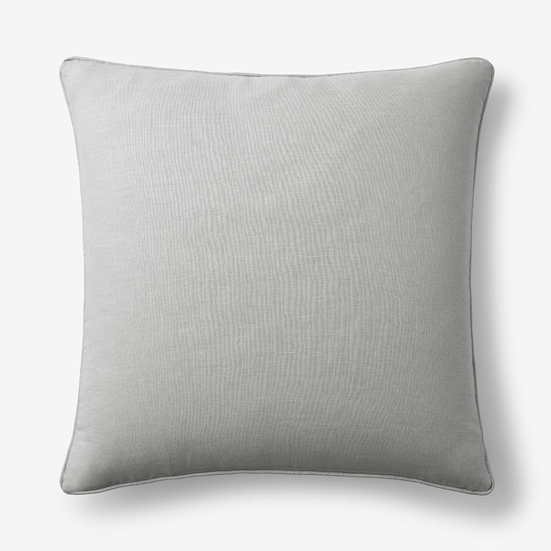 The Company Store Linen Pillow Cover In Gray