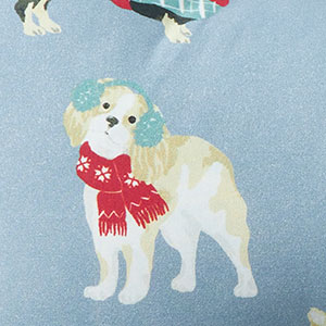 Pet Bone Pillow - Holiday Dogs