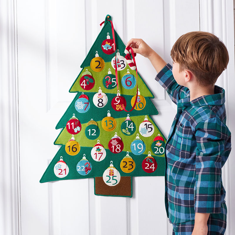 Holiday Felt Advent Calendar - Green