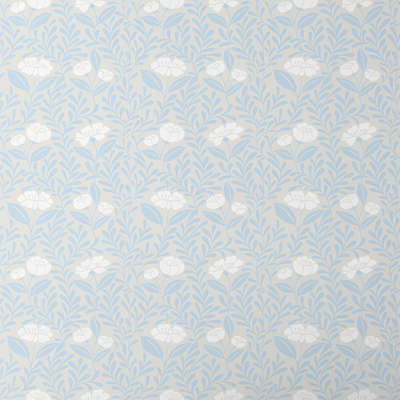 The Company Store Ava Vine Wallpaper In Blue
