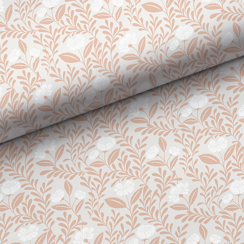 The Company Store Wallpaper Swatch In Orange/coral