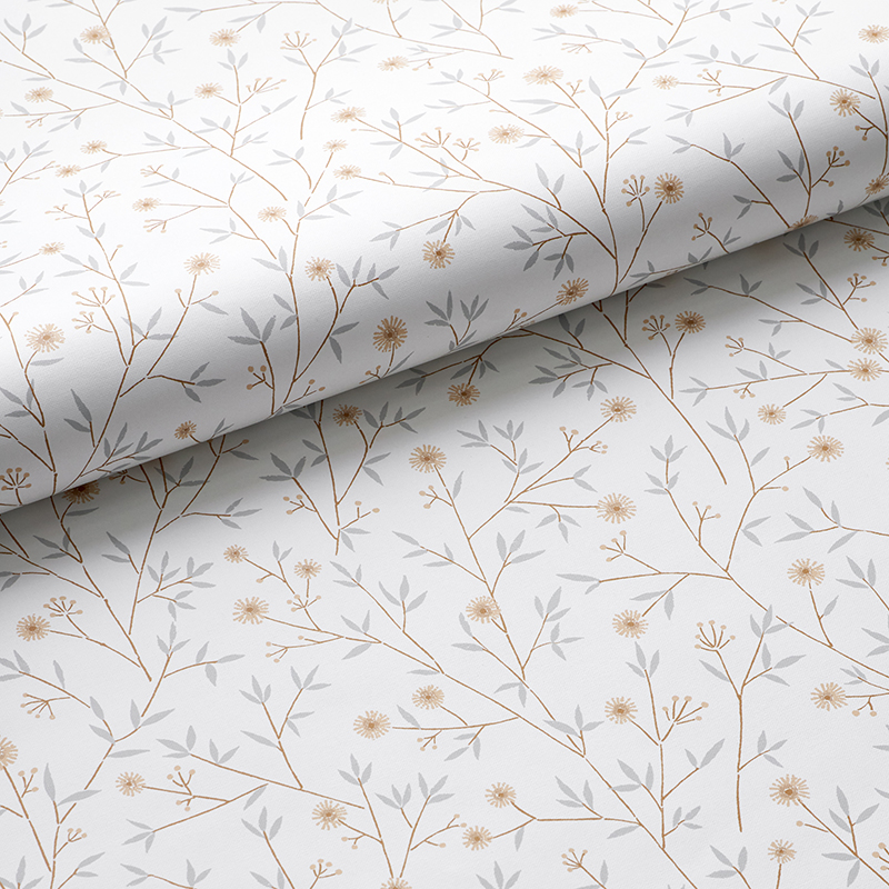 The Company Store Ava Ditsy Floral Wallpaper In Orange/coral/white
