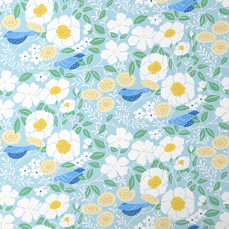 The Company Store Wallpaper Swatch In Blue