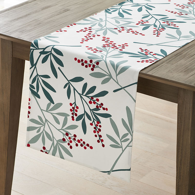 Floral Printed Cotton Table Runner | The Company Store