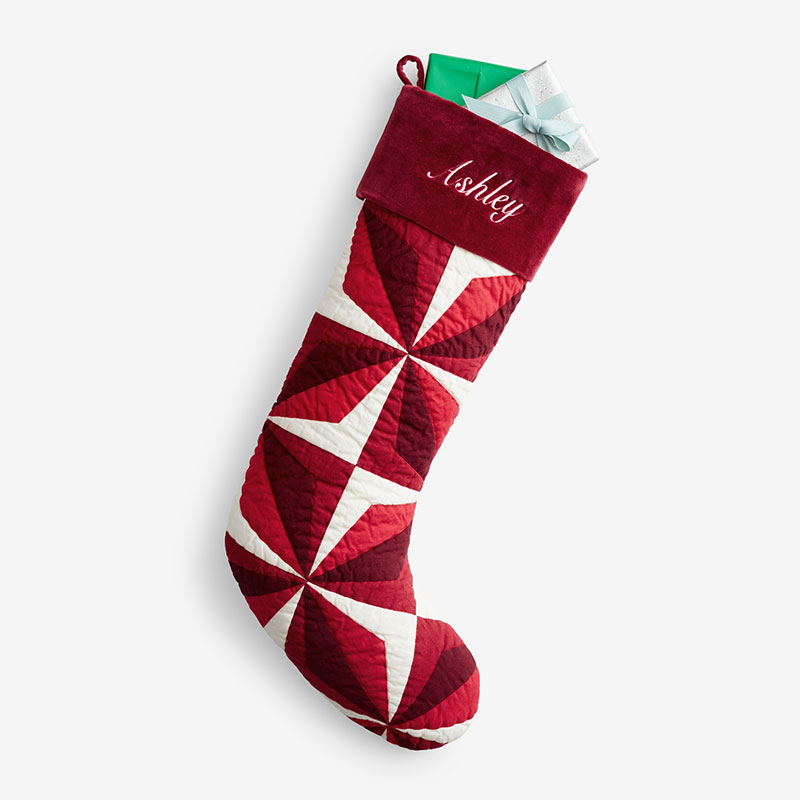 Quilted Holiday Stocking