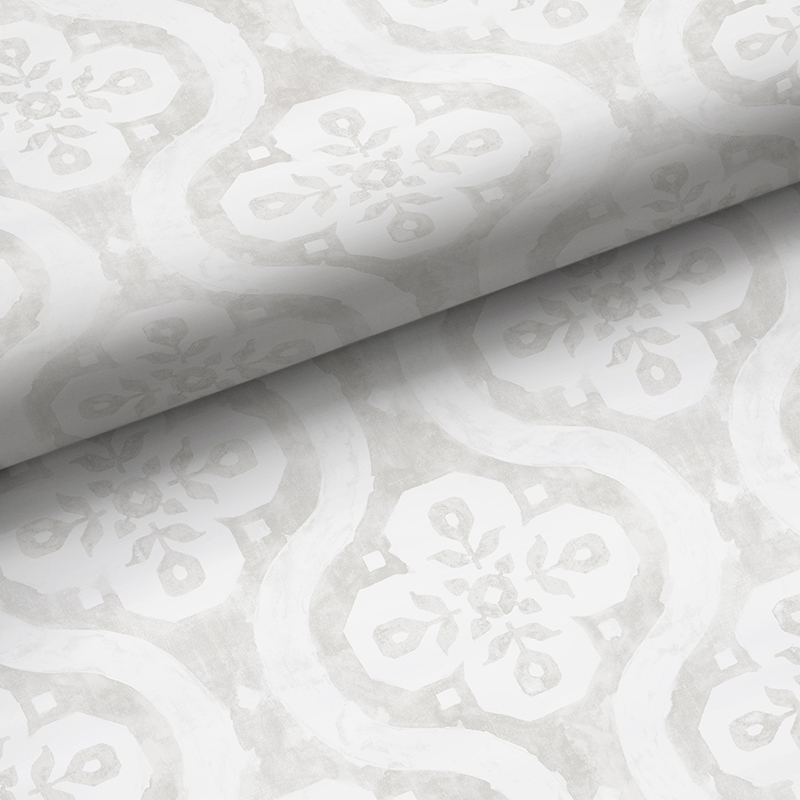 The Company Store Chateau Wallpaper In Light Gray
