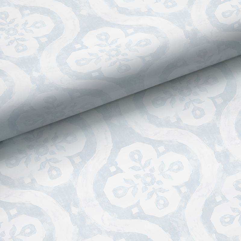 The Company Store Chateau Wallpaper In Light Blue
