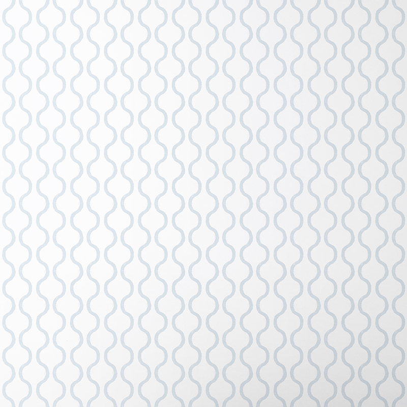 The Company Store Chateau Ogee Wallpaper In Light Blue