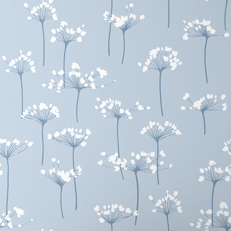 The Company Store Dandelion Wallpaper In Light Blue
