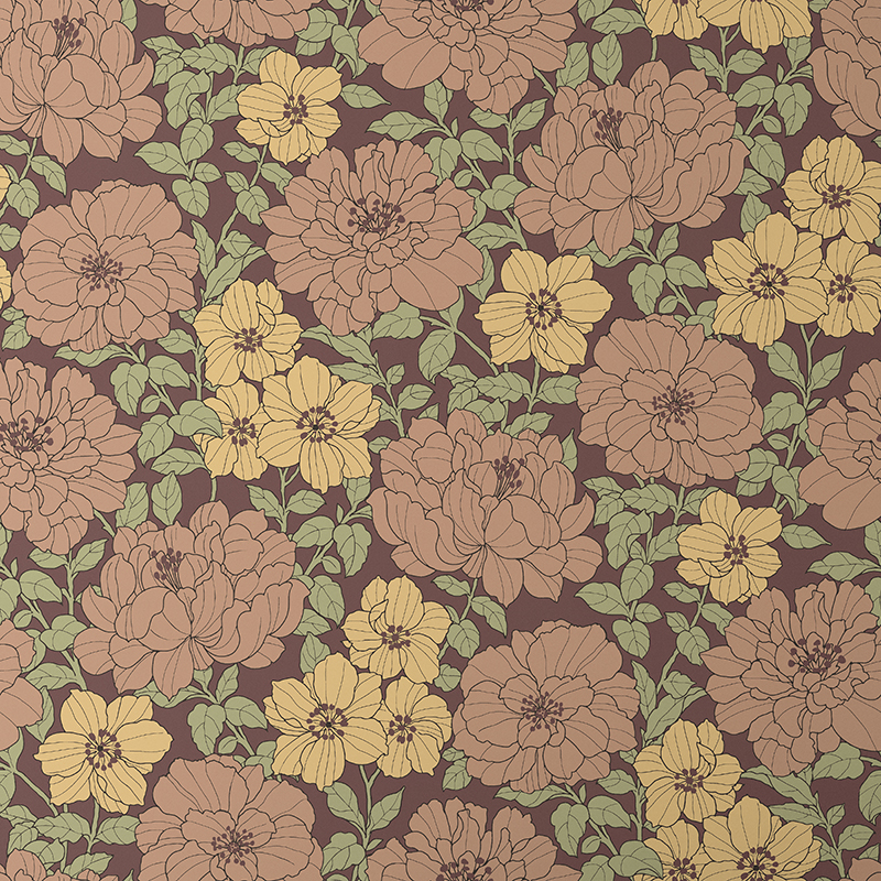 The Company Store Wallpaper Swatch In Brown