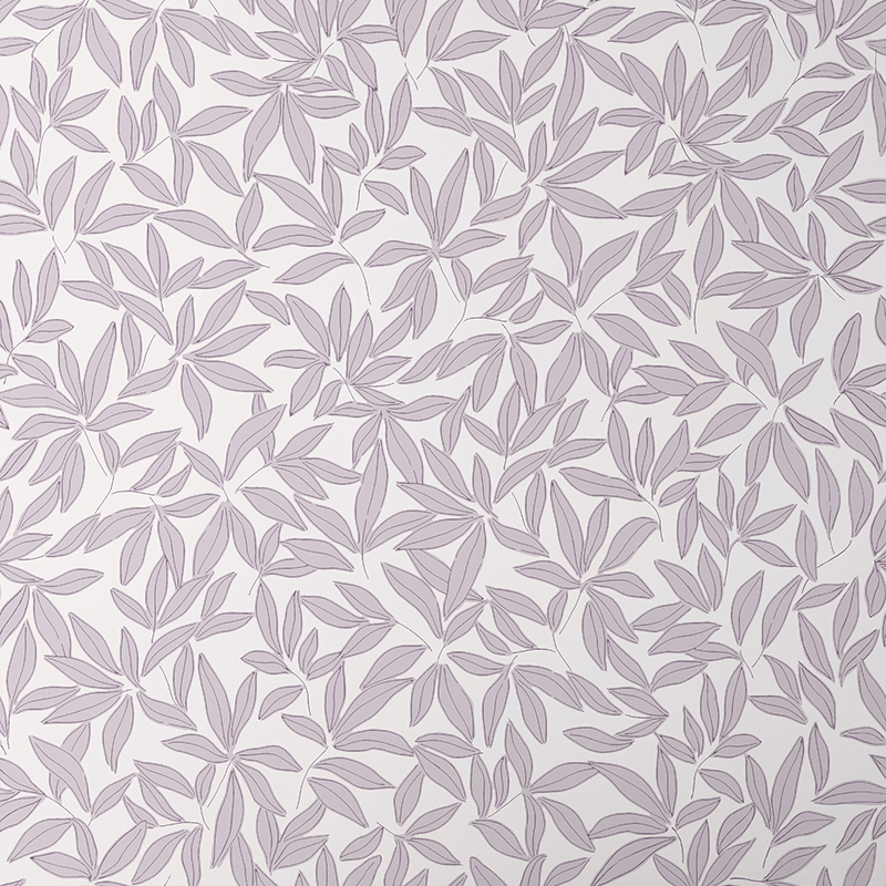 The Company Store Scattered Leaf Wallpaper In Purple