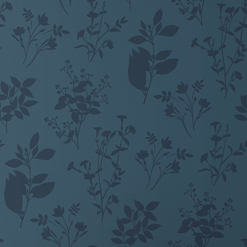 The Company Store Cameilla Silhouette Wallpaper In Blue
