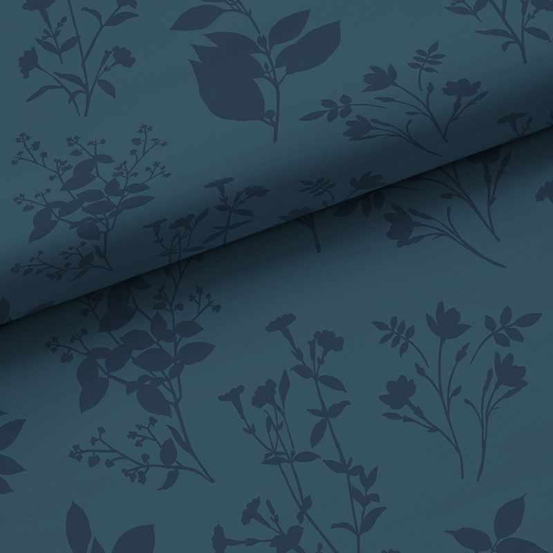 The Company Store Cameilla Silhouette Wallpaper In Blue