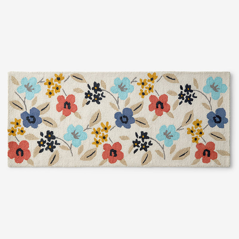 The Company Store Hand-hooked Indoor/outdoor Rug In Beige/red/teal