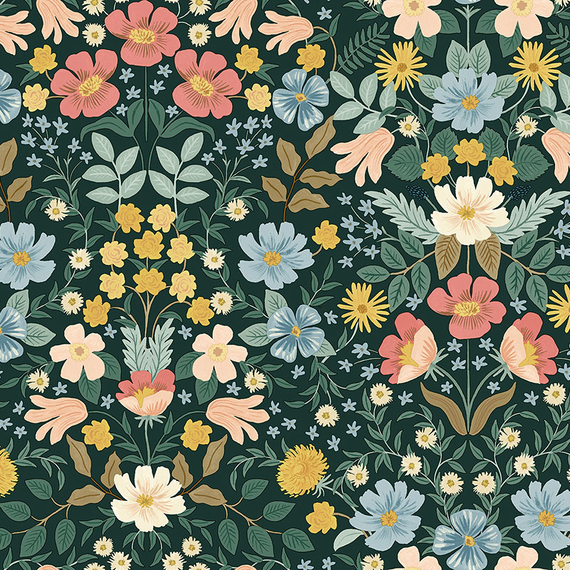 The Company Store Bramble Garden Removable Wallpaper In Green