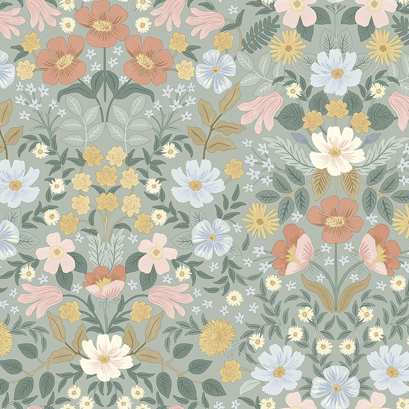 The Company Store Bramble Garden Removable Wallpaper In Green