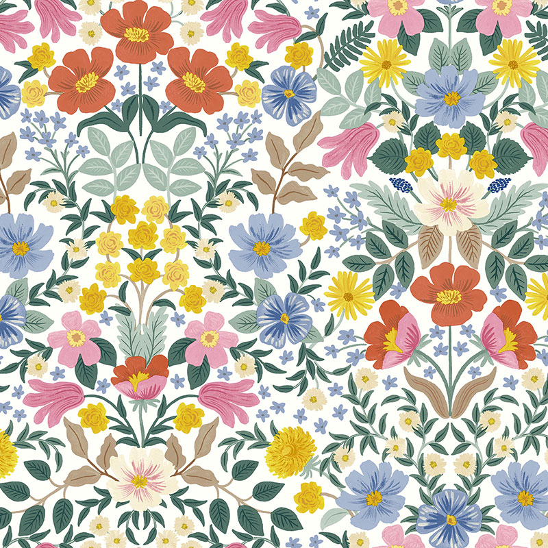 The Company Store Bramble Garden Removable Wallpaper In White