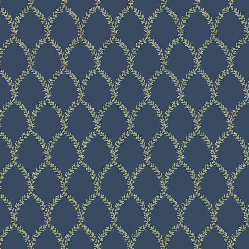 The Company Store Laurel Traditional Wallpaper In Blue/green