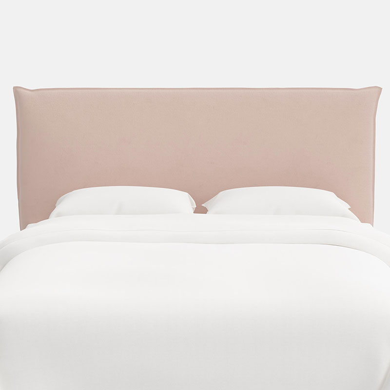 The Company Store Sutton Velvet Headboard In Pink
