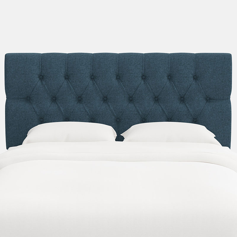 The Company Store Park Tufted Zuma Headboard In Navy